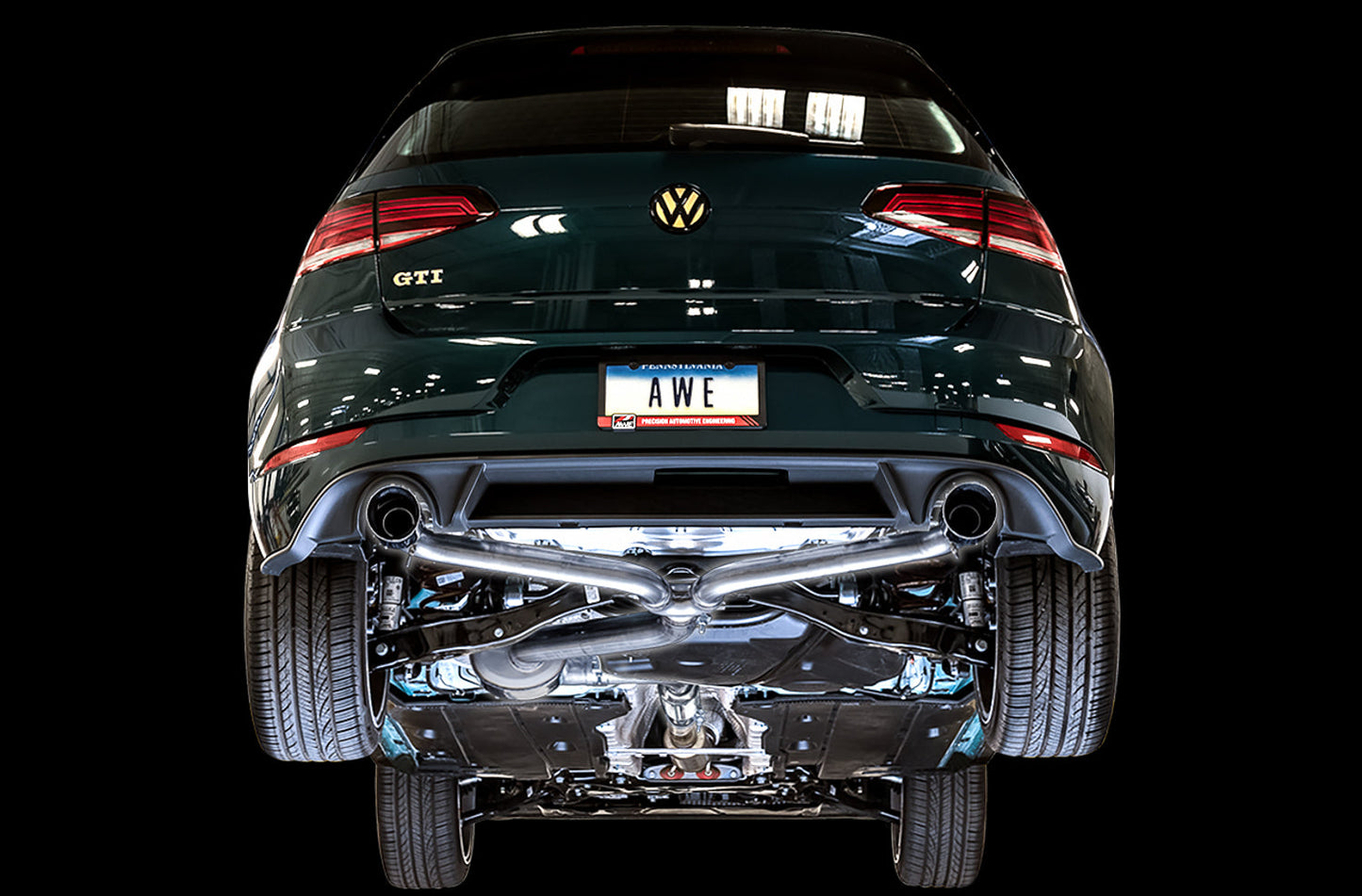 AWE Tuning Touring Edition Exhaust for VW MK7.5 GTI - Chrome Silver Tips (3015-32096)