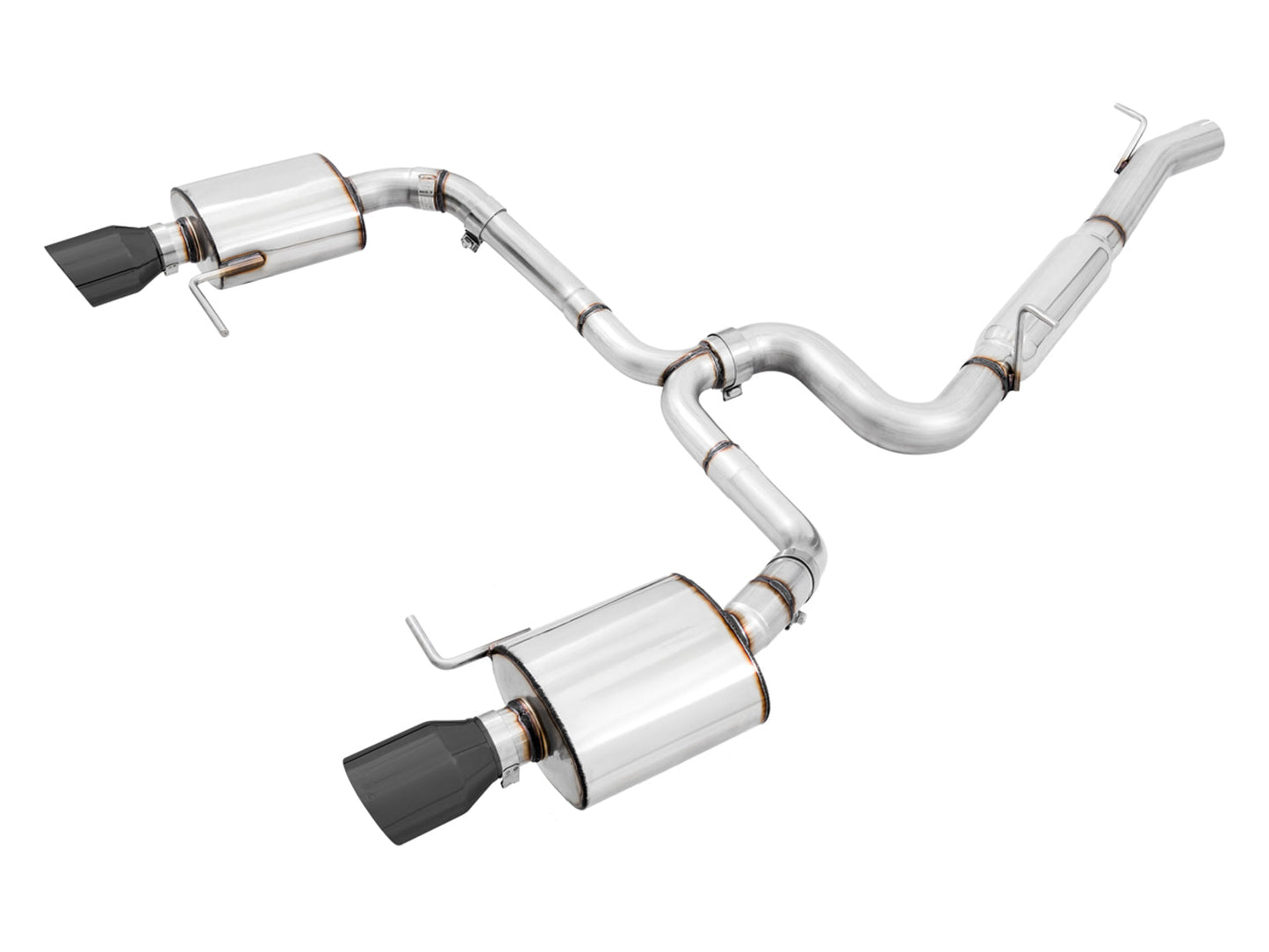 AWE Tuning Touring Edition Exhaust for VW Golf Alltrack / Sportwagen 4Motion - Diamond Black Tips (3015-33098)