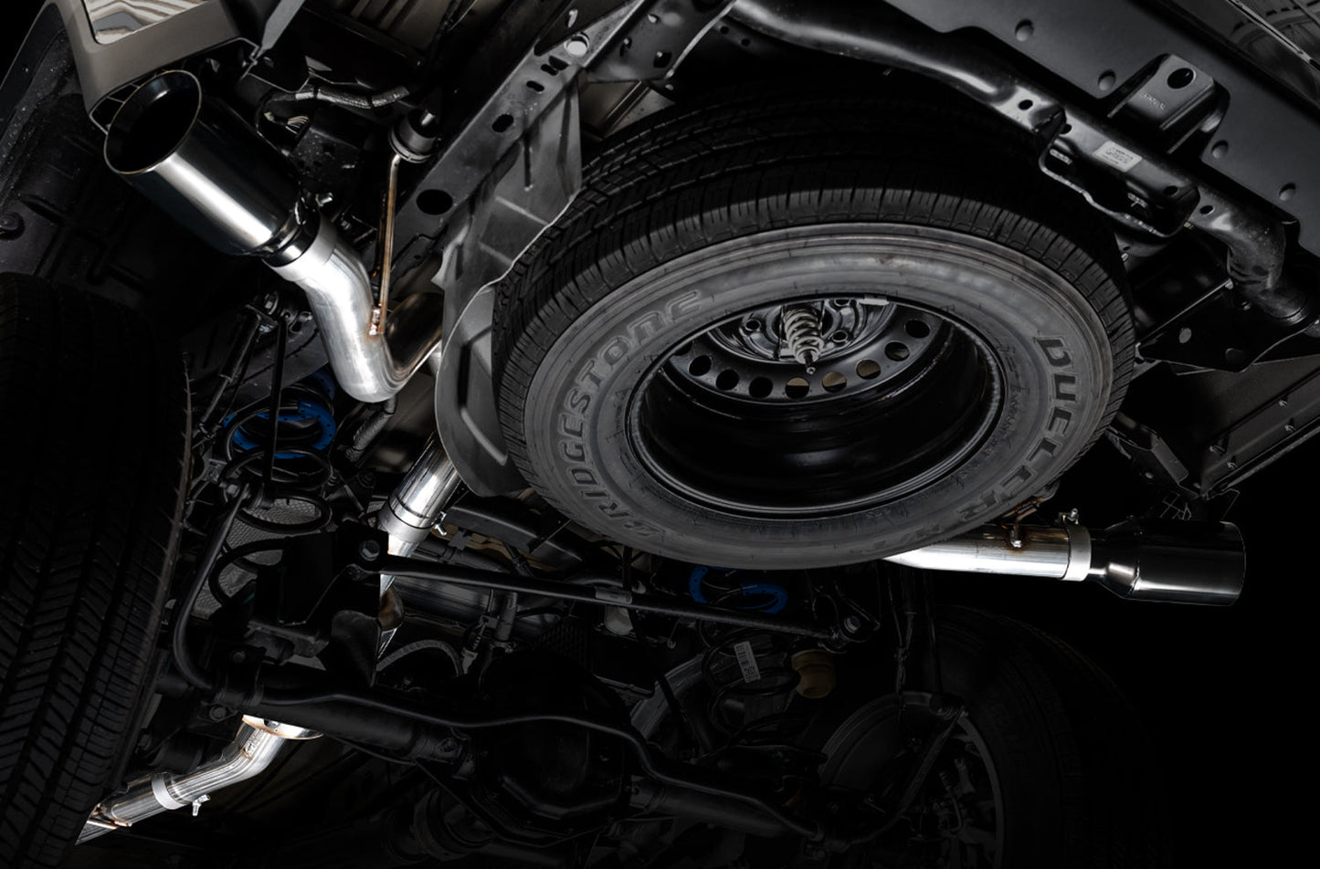 AWE Tuning Tread Edition Catback Dual Exhaust for Jeep JT 3.6L - Diamond Black Tips (3015-33101)