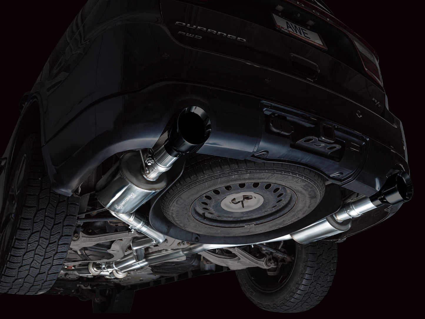 AWE Tuning Touring Edition Exhaust w/ Diamond Black Tips for 11-24 Dodge Durango 5.7L (3015-33575)