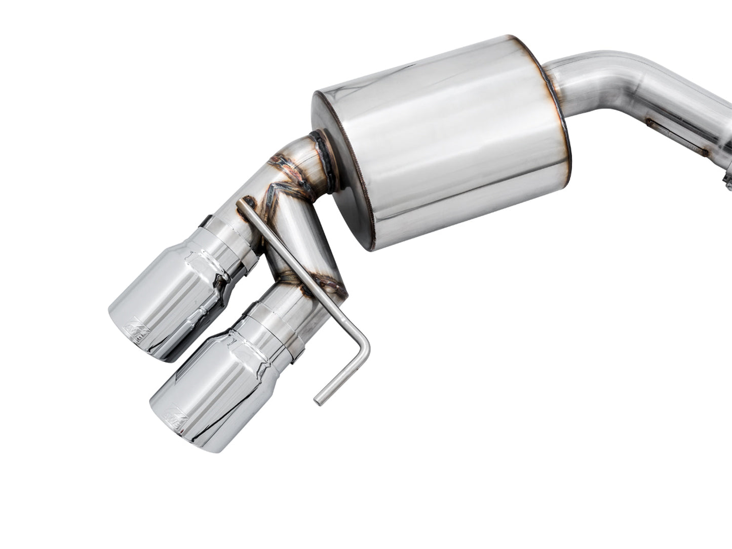 AWE Tuning Touring Edition Cat-back Exhaust for the 2018+ Mustang GT - Quad Chrome Silver Tips (3015-42102)