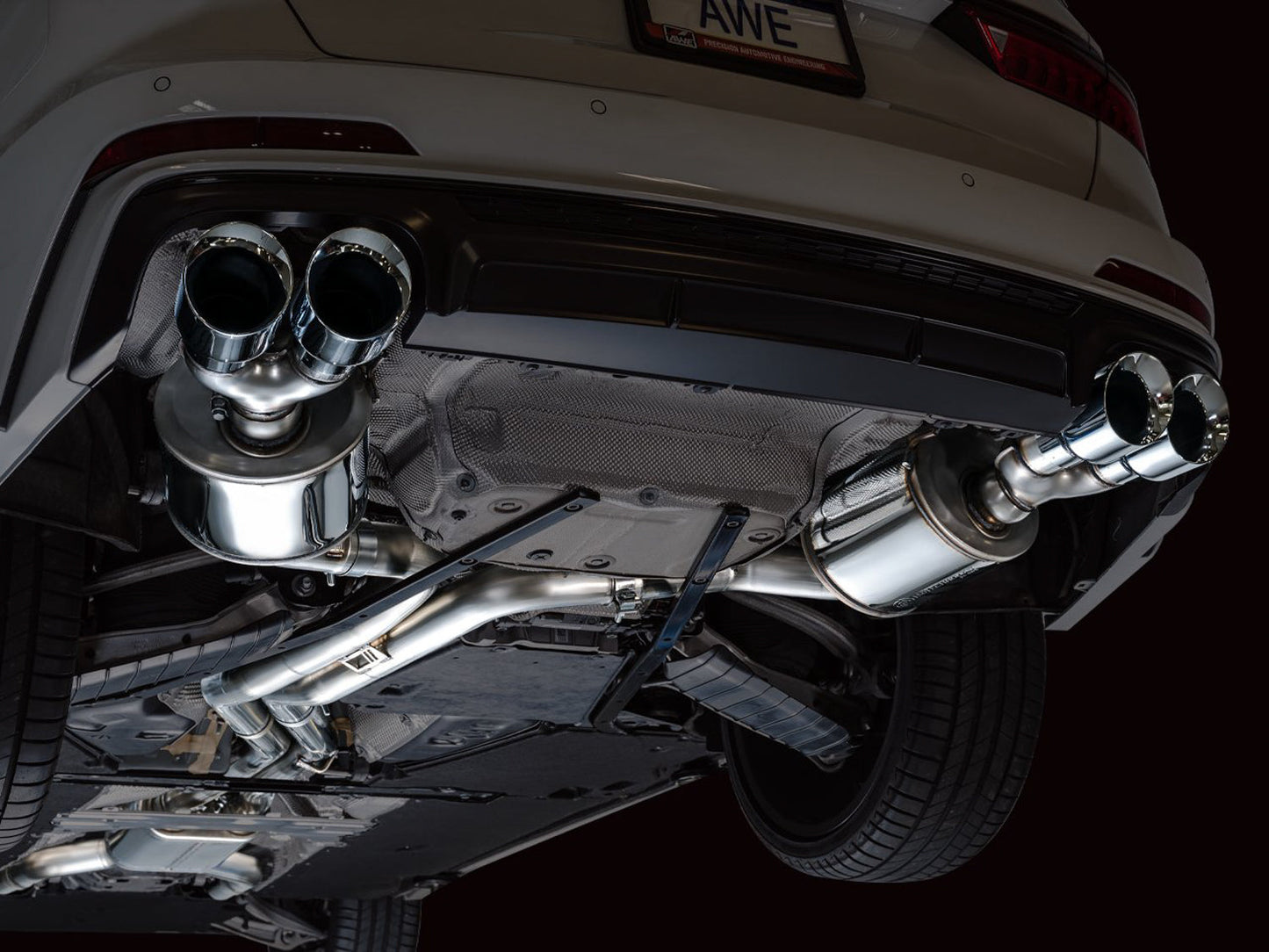 AWE Tuning Touring Edition Exhaust - Chrome Silver Tips for 19-23 Audi C8 S6/S7 (3015-42103)