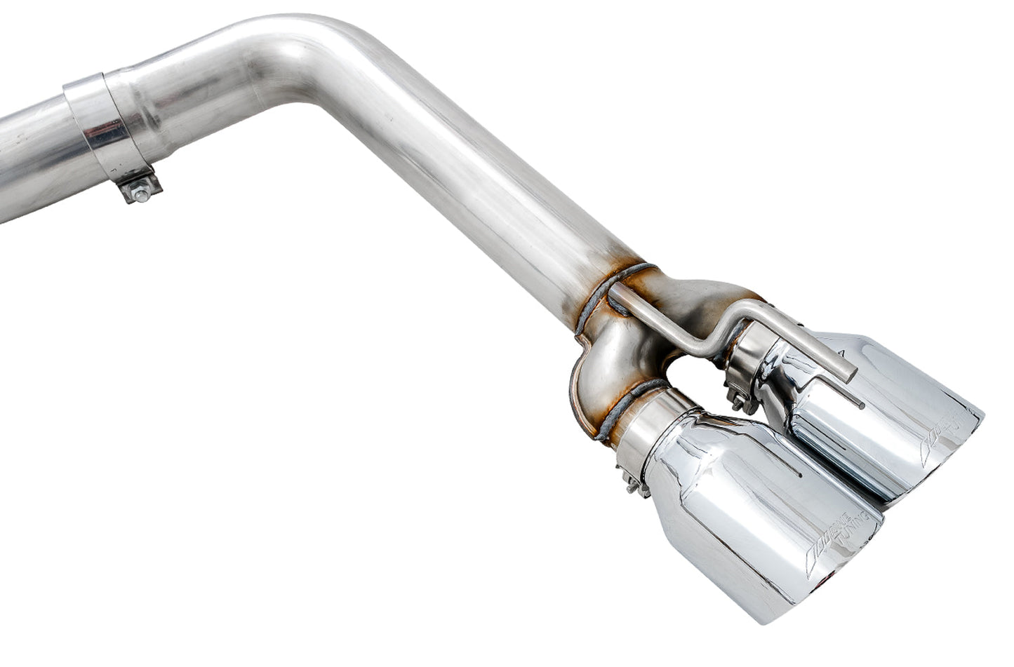 AWE Tuning Track Edition Exhaust for 15+ Challenger 6.4 / 6.2 SC - Chrome Silver Quad Tips (3015-42136)