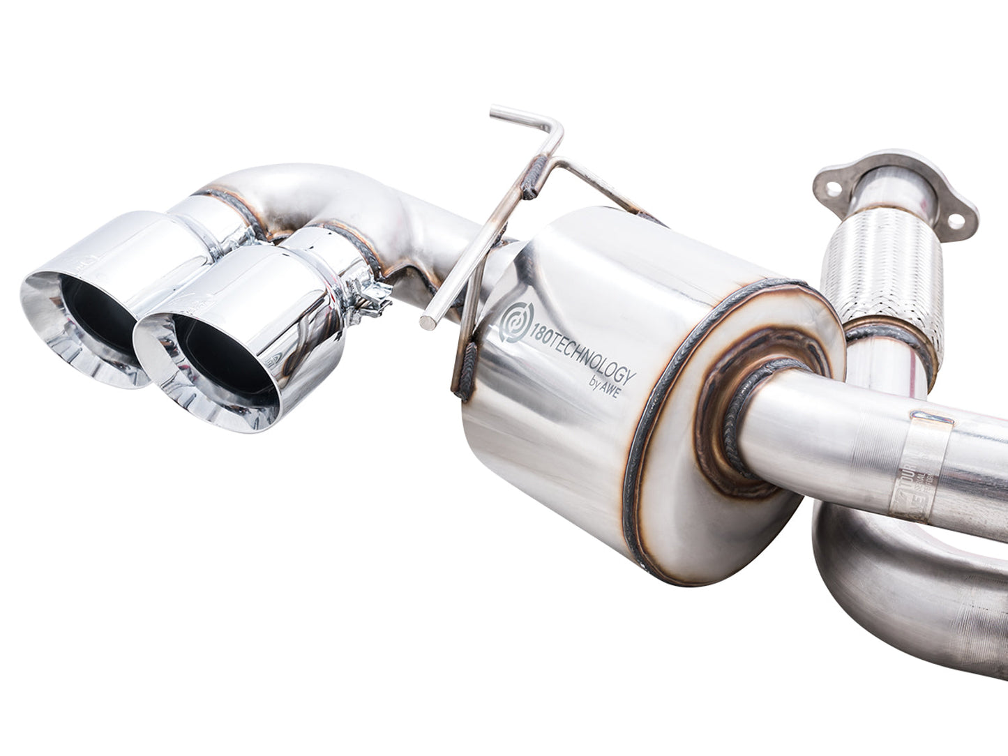 AWE Tuning Touring Edition Exhaust for C8 Corvette - Chrome Silver Tips (3015-42151)