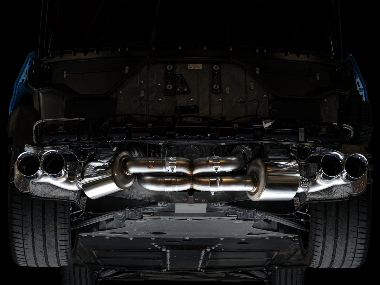 AWE Tuning Touring Edition Exhaust for C8 Corvette - Chrome Silver Tips (3015-42151)