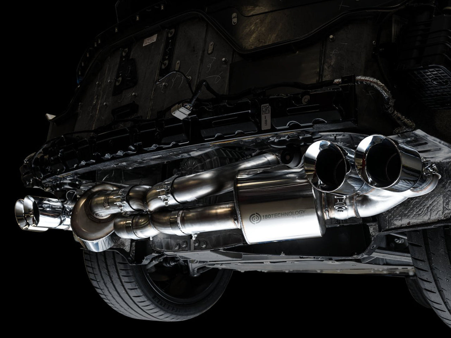 AWE Tuning Touring Edition Exhaust for C8 Corvette - Chrome Silver Tips (3015-42151)