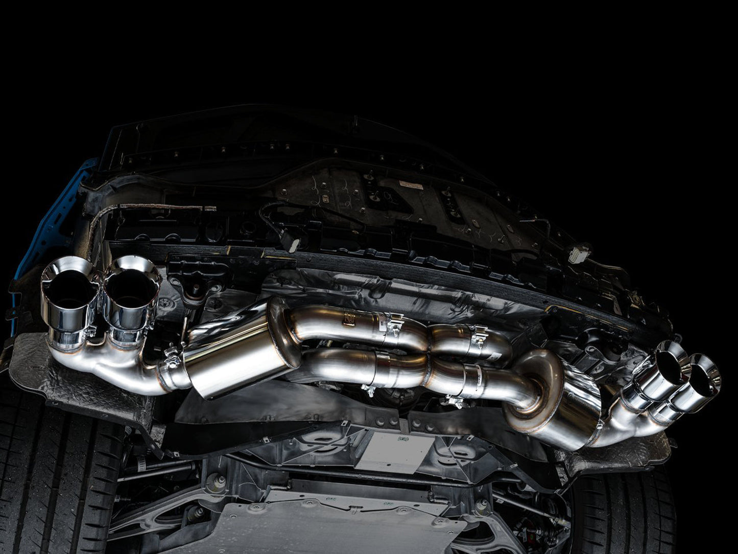 AWE Tuning Touring Edition Exhaust for C8 Corvette - Chrome Silver Tips (3015-42151)