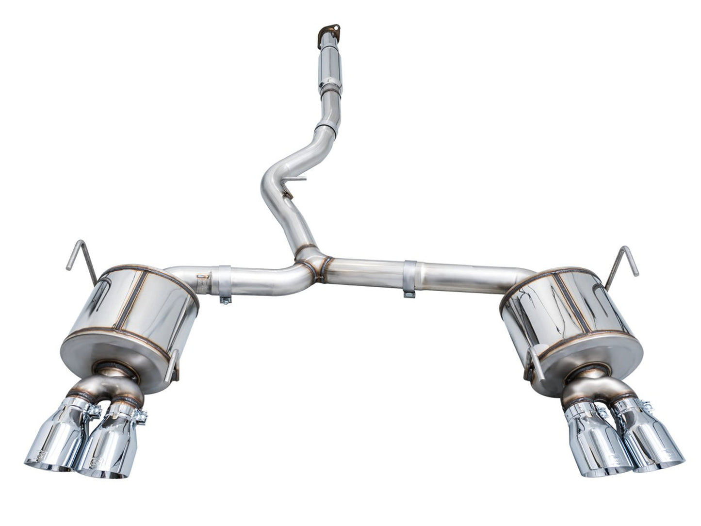 AWE Tuning Touring Edition Exhaust for VB Subaru WRX - Chrome Silver Tips (3015-42979)