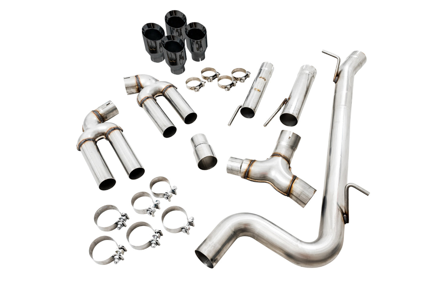 AWE Tuning Track Edition Exhaust for Audi 8V S3 - Diamond Black Tips, 102mm (3015-43150)