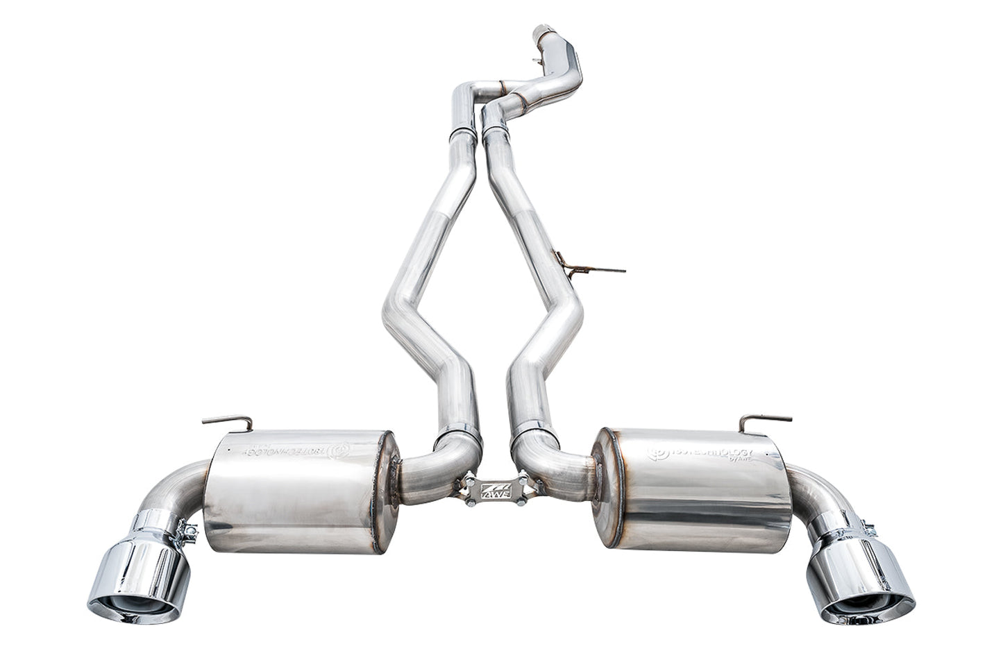 AWE Tuning Non-Resonated Touring Edition Exhaust for A90 Supra - 5" Chrome Silver Tips (3020-32058)