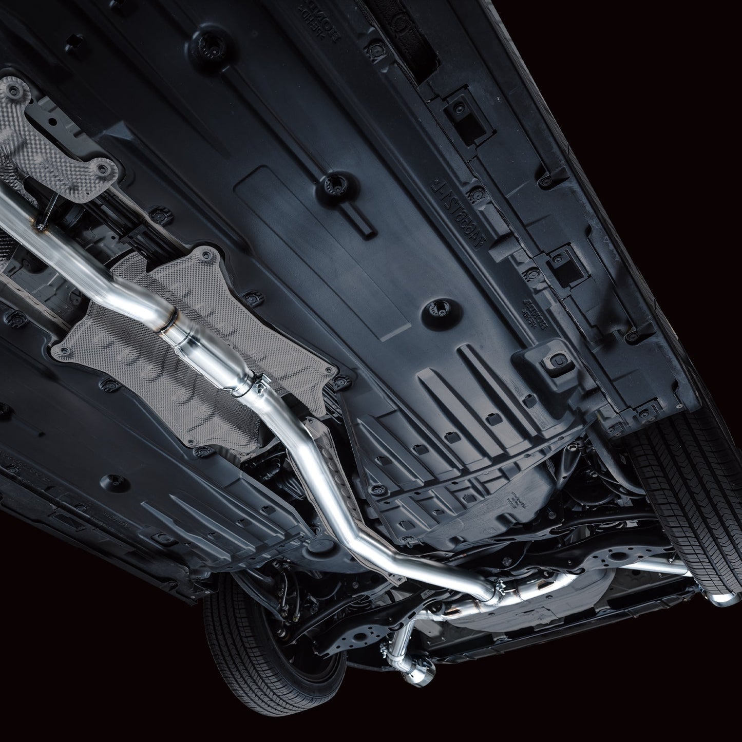 AWE Tuning Track Edition Catback Exhaust - Dual Chrome Silver Tips for 22+ Honda Civic Si/Acura Integra (3020-32331)