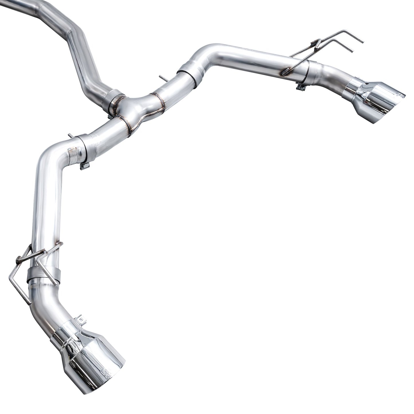 AWE Tuning Track Edition Catback Exhaust - Dual Chrome Silver Tips for 22+ Honda Civic Si/Acura Integra (3020-32331)