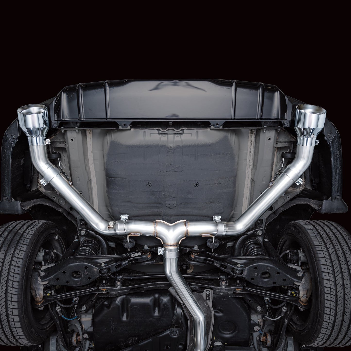 AWE Tuning Track Edition Catback Exhaust - Dual Chrome Silver Tips for 22+ Honda Civic Si/Acura Integra (3020-32331)