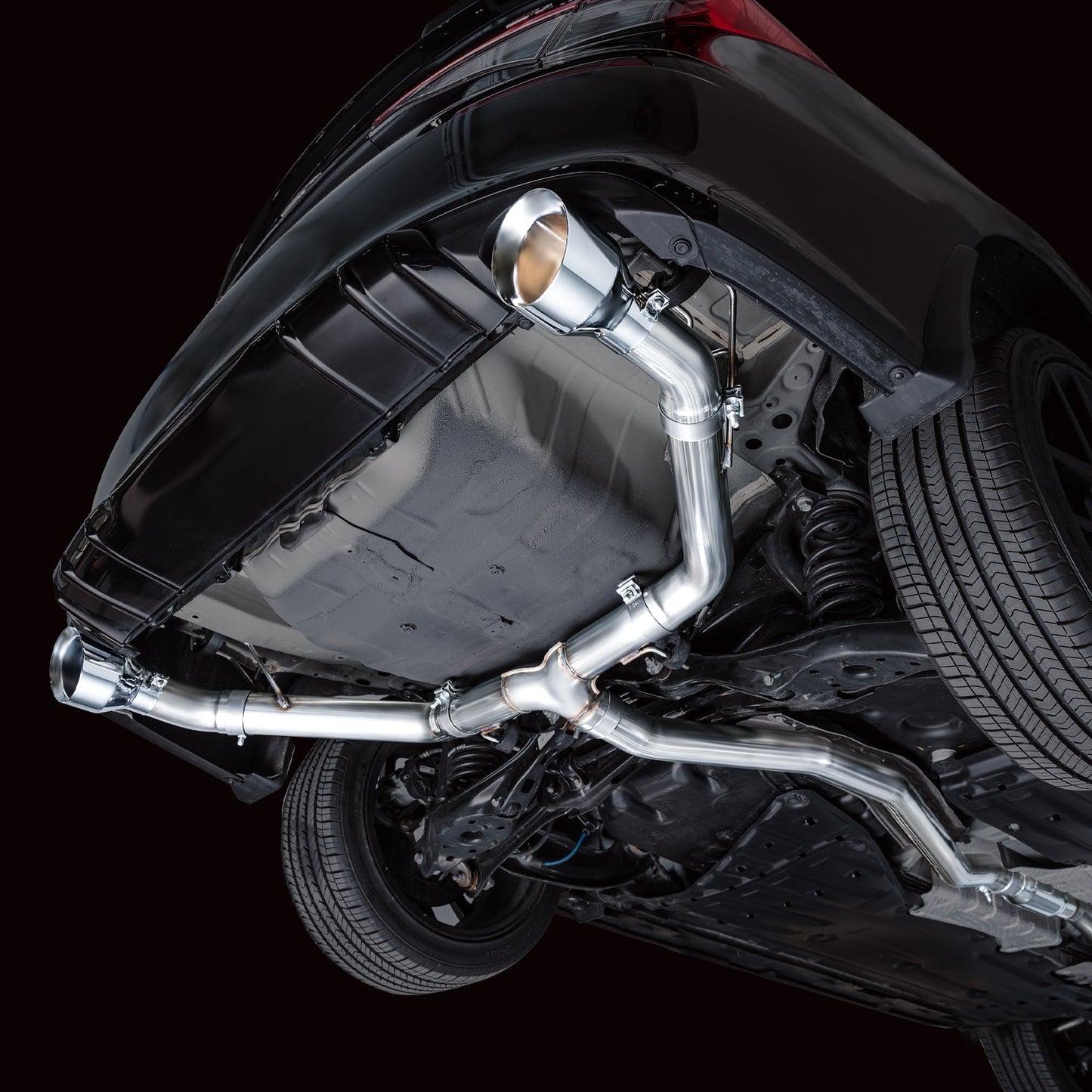 AWE Tuning Track Edition Catback Exhaust - Dual Chrome Silver Tips for 22+ Honda Civic Si/Acura Integra (3020-32331)