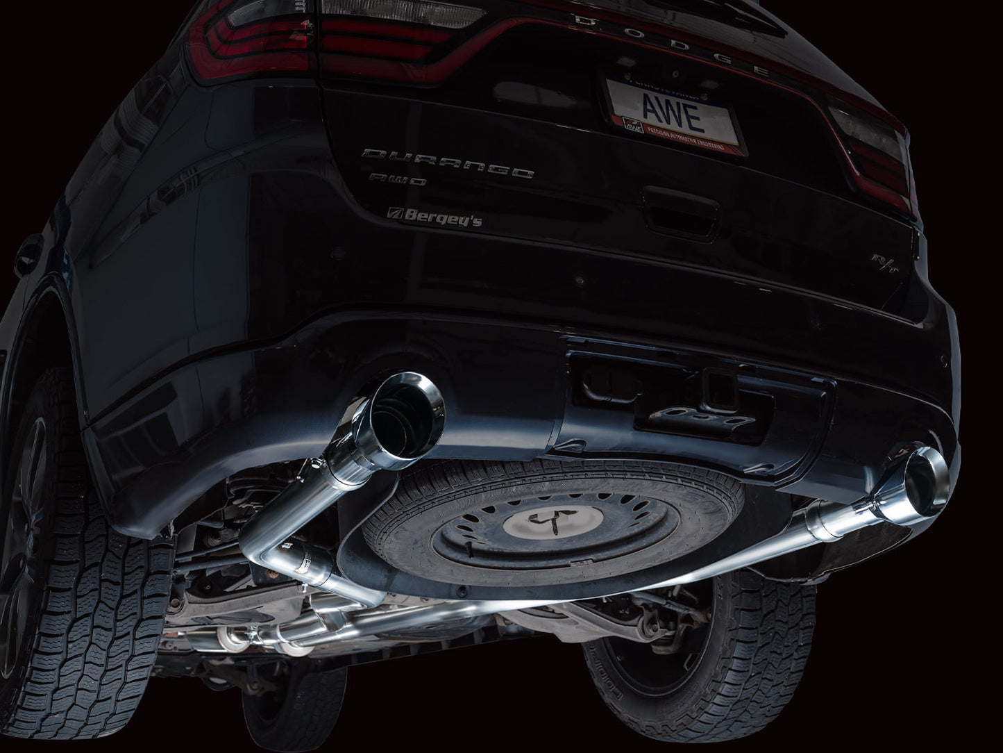 AWE Tuning Track Edition Exhaust w/ Chrome Silver Tips for 11-24 Dodge Durango 5.7L (3020-32575)