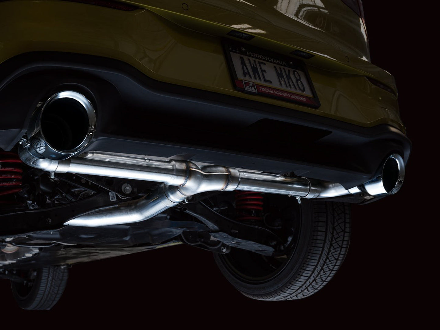 AWE Tuning Track Edition Exhaust for VW MK8 GTI - Chrome Silver Tips (3020-32658)