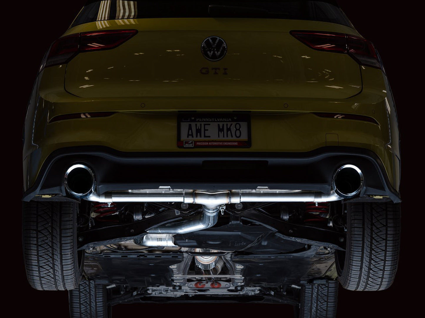 AWE Tuning Track Edition Exhaust for VW MK8 GTI - Chrome Silver Tips (3020-32658)