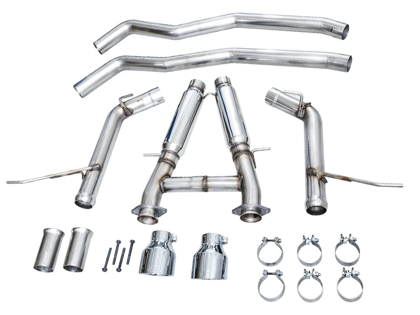 AWE Tuning Track Edition Exhaust - Chrome Silver Tips for 18-23 Dodge Durango SRT & Hellcat (3020-32952)