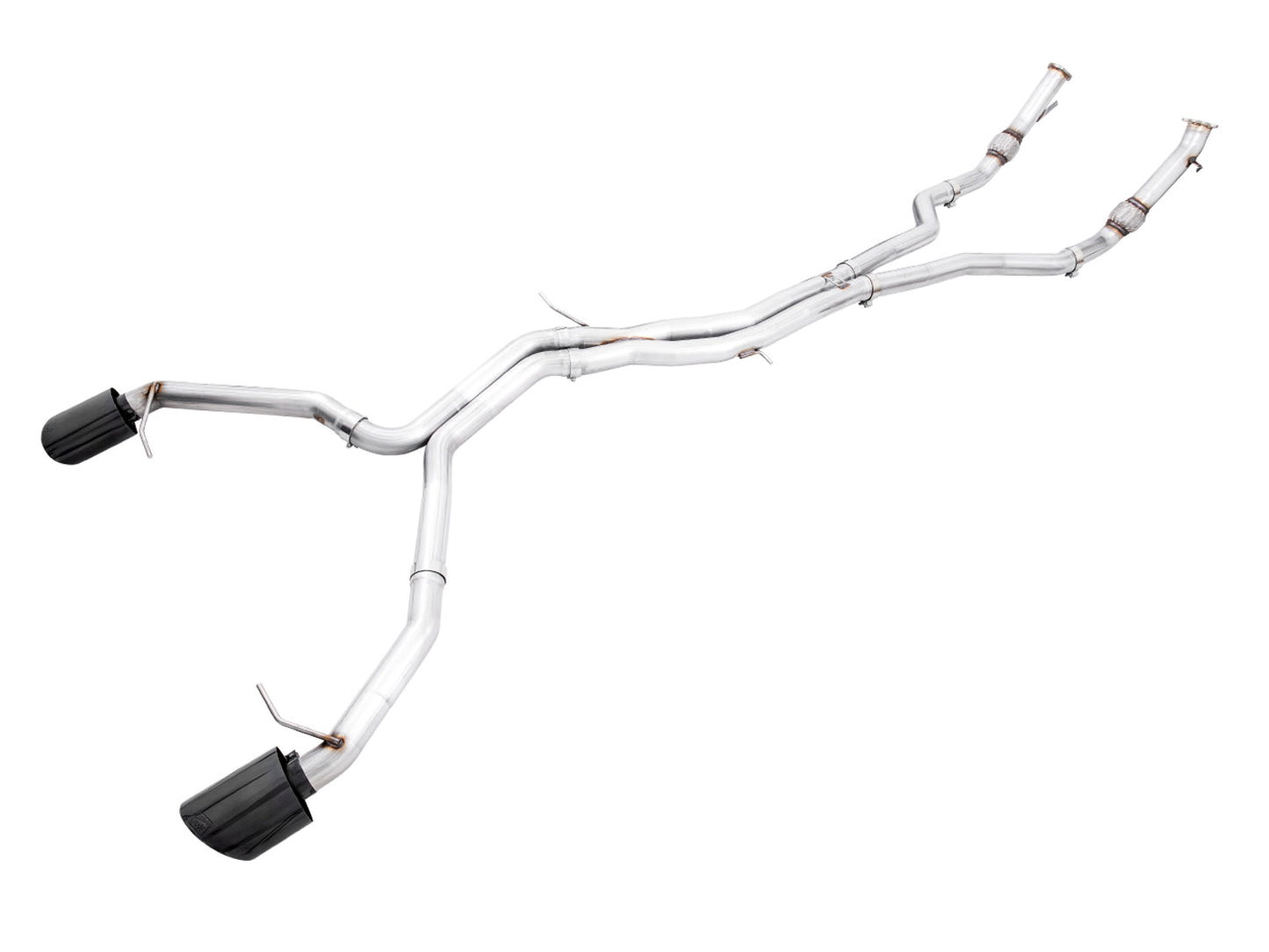 AWE Tuning Track Edition Exhaust for Audi B9 RS 5 Sportback - Non-Resonated - Diamond Black RS-style Tips (3020-33060)