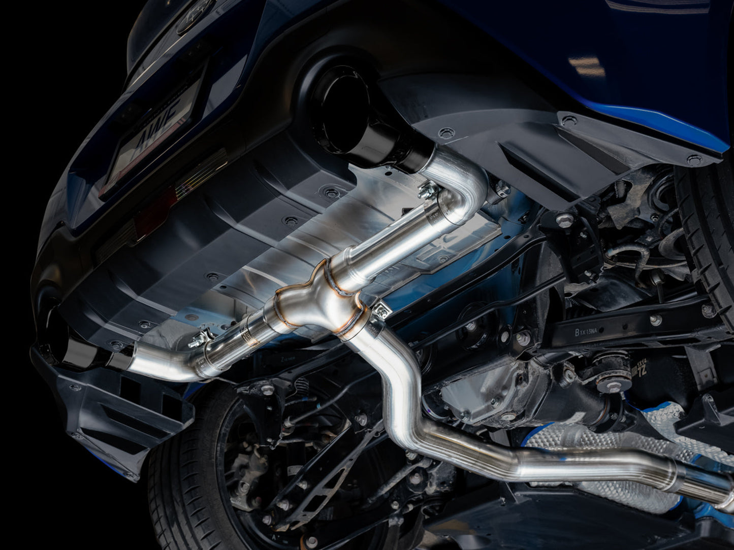 AWE Tuning Track Edition Exhaust for Subaru BRZ / Toyota GR86 / Toyota 86 / Scion FR-S - Diamond Black Tips (3020-33279)