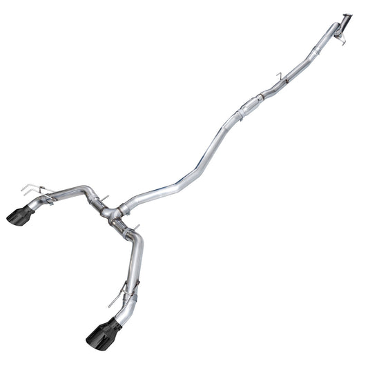 AWE Tuning Track Edition Catback Exhaust - Dual Diamond Black Tips for 22+ Honda Civic Si/Acura Integra (3020-33331)