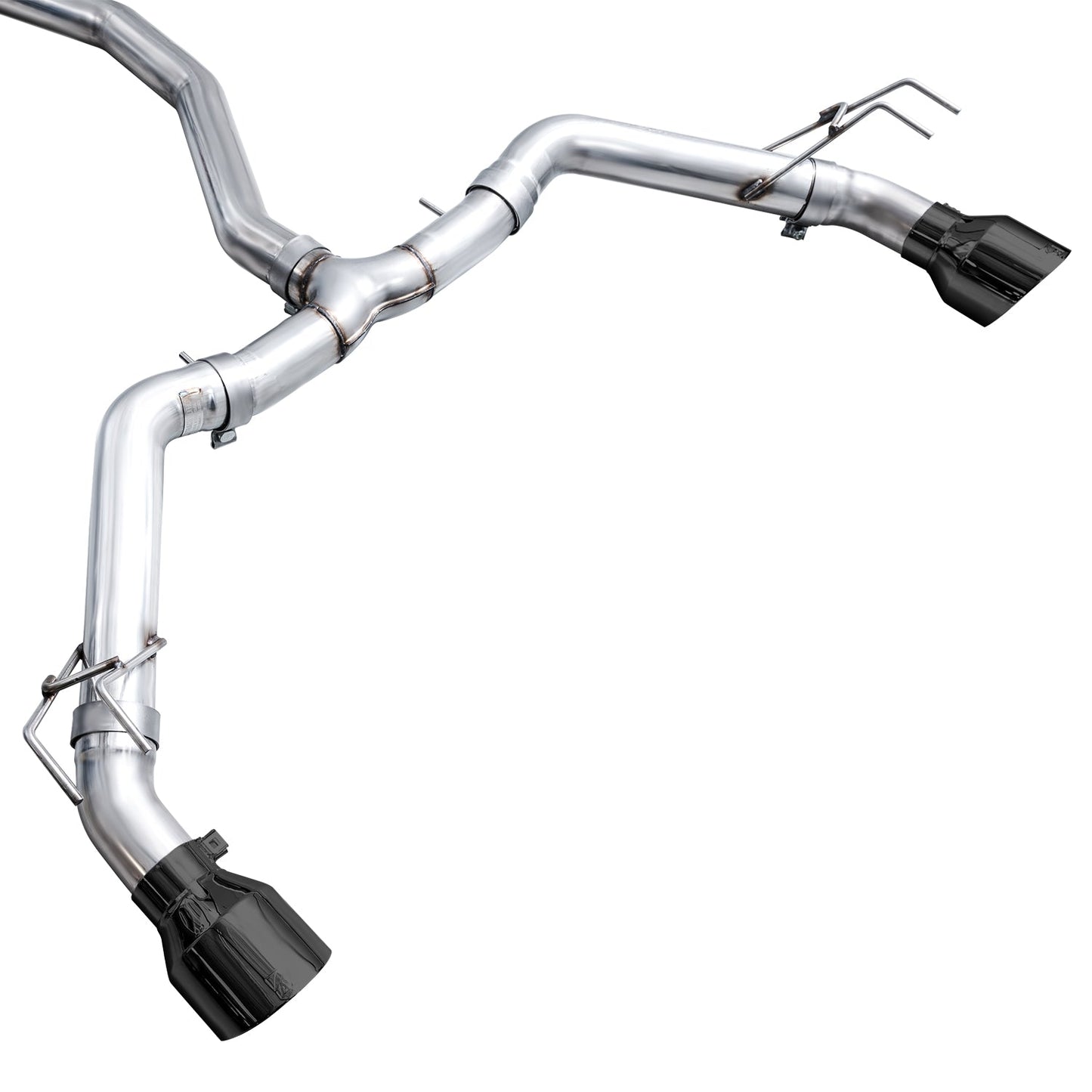 AWE Tuning Track Edition Catback Exhaust - Dual Diamond Black Tips for 22+ Honda Civic Si/Acura Integra (3020-33331)