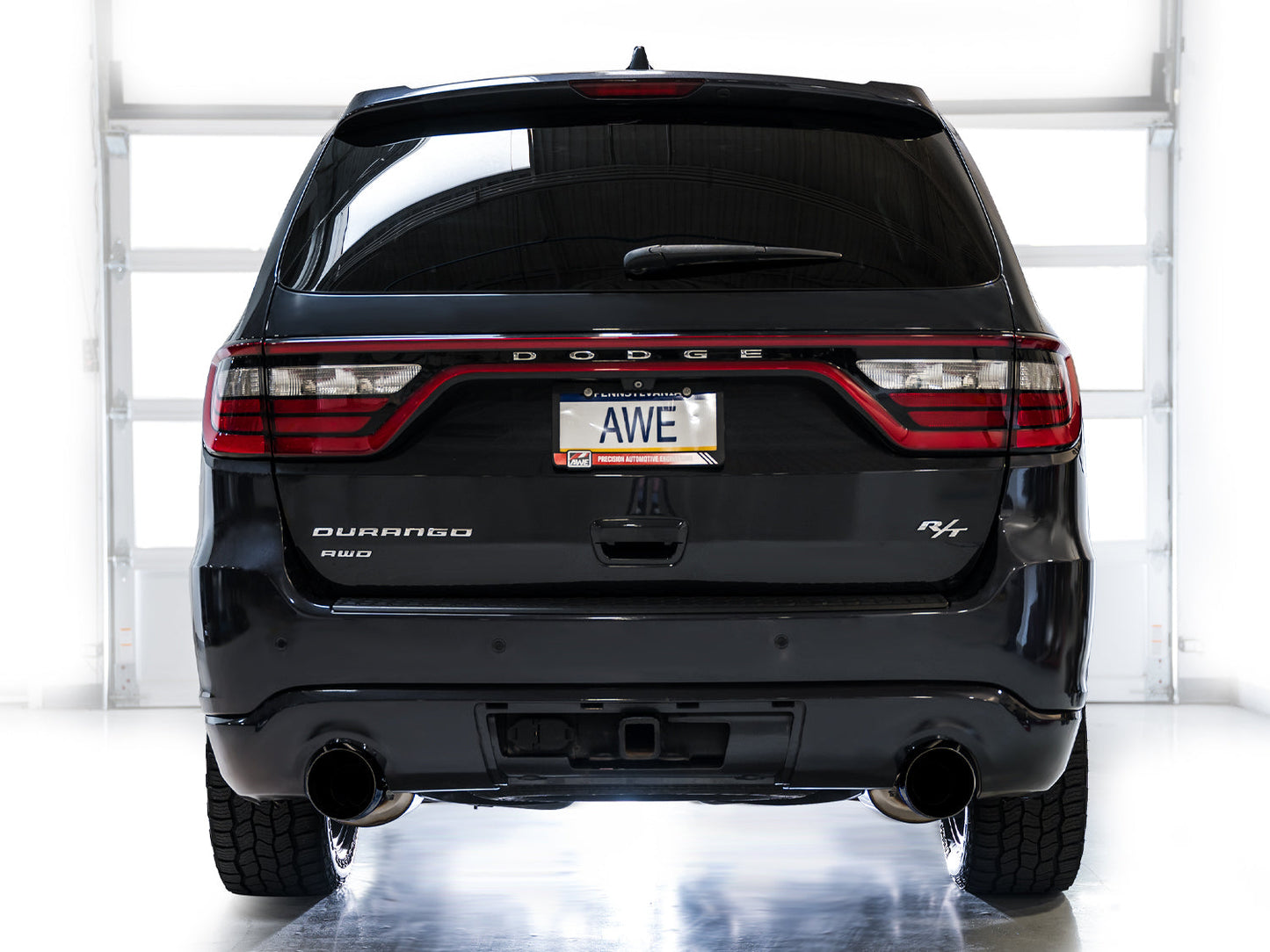AWE Tuning Track Edition Exhaust w/ Diamond Black Tips for 11-24 Dodge Durango 5.7L (3020-33575)