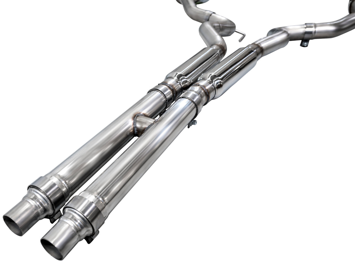 AWE Tuning Track Edition Catback Exhaust w/ Dual Diamond Black Tips for 2024 Ford Mustang GT Fastback S650 RWD (3020-33650)