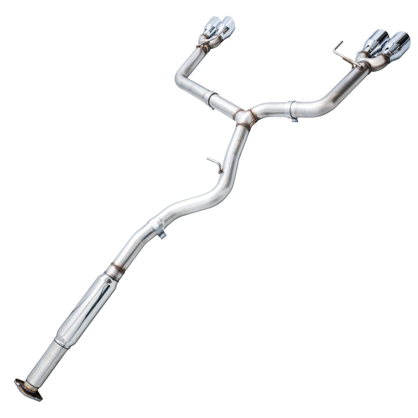 AWE Tuning Track Edition Exhaust for VA / GV WRX / STI Sedan - Chrome Silver Quad Tips (102mm) (3020-42058)