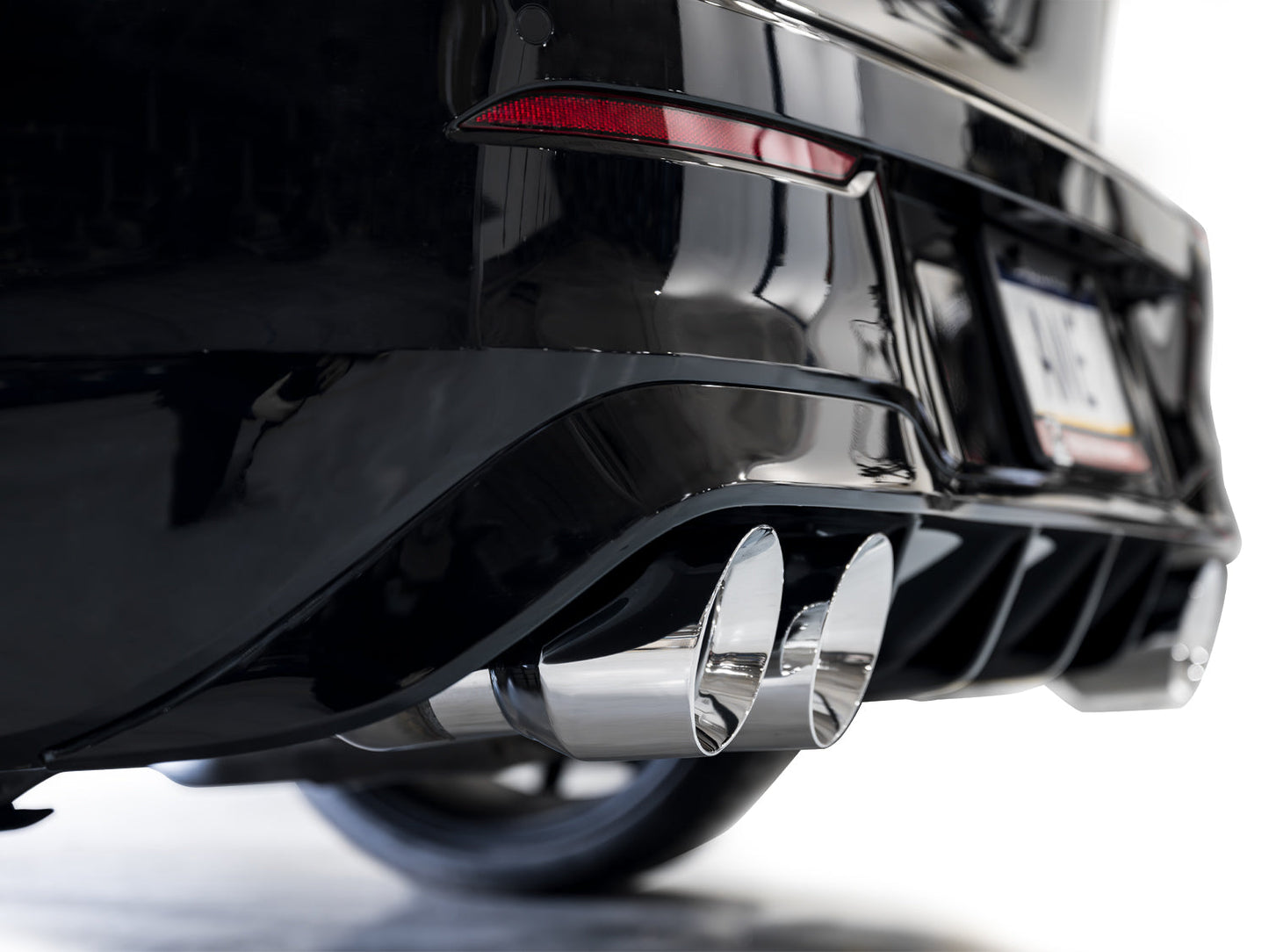 AWE Tuning MK8 Volkswagen Golf R 3in Track Edition Quad Exhaust - Chrome Silver Tips (3020-42658)