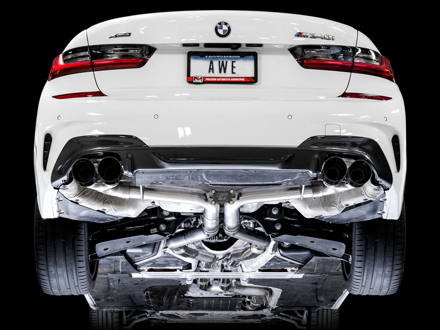 AWE Tuning Track Edition Exhaust for G2X M340i / M440i - Diamond Black Tips (3020-43085)