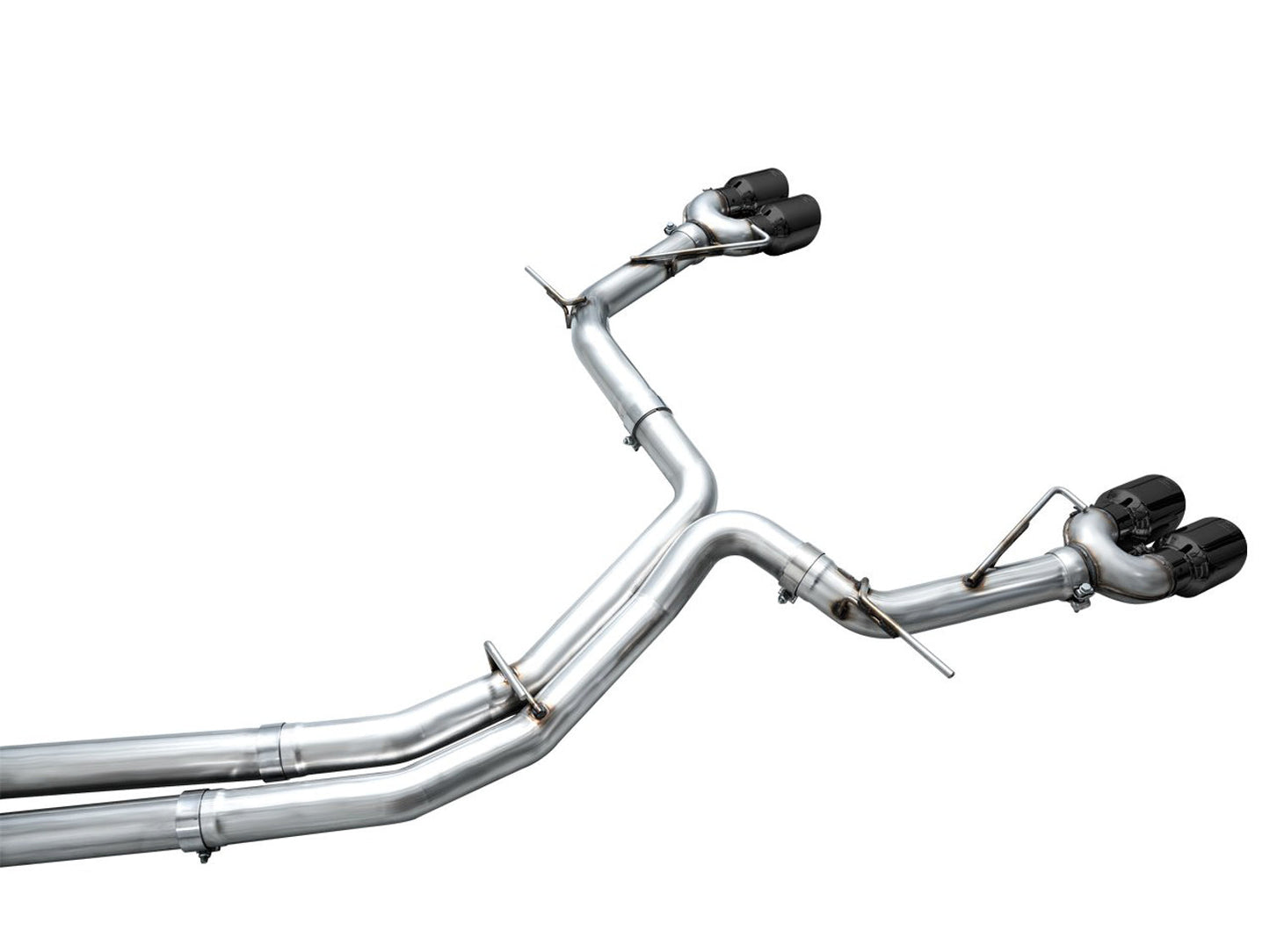 AWE Tuning Track Edition Exhaust - Diamond Black Tips for 19-23 Audi C8 S6/S7 (3020-43109)