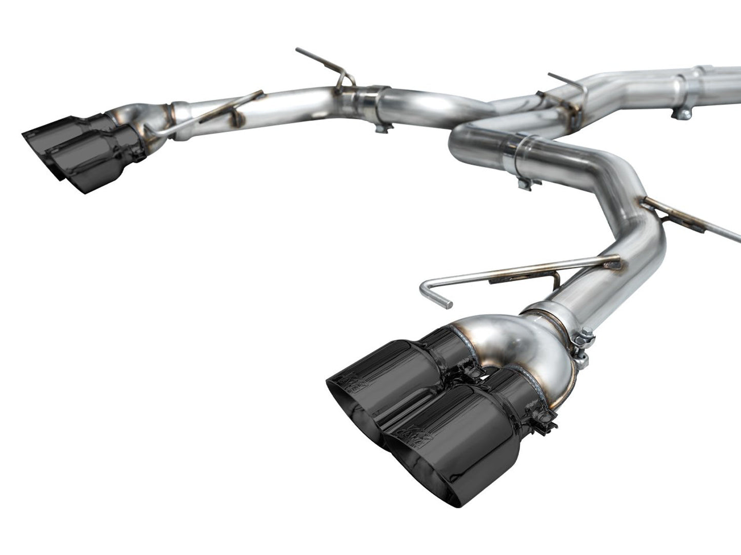 AWE Tuning Track Edition Exhaust - Diamond Black Tips for 19-23 Audi C8 S6/S7 (3020-43109)