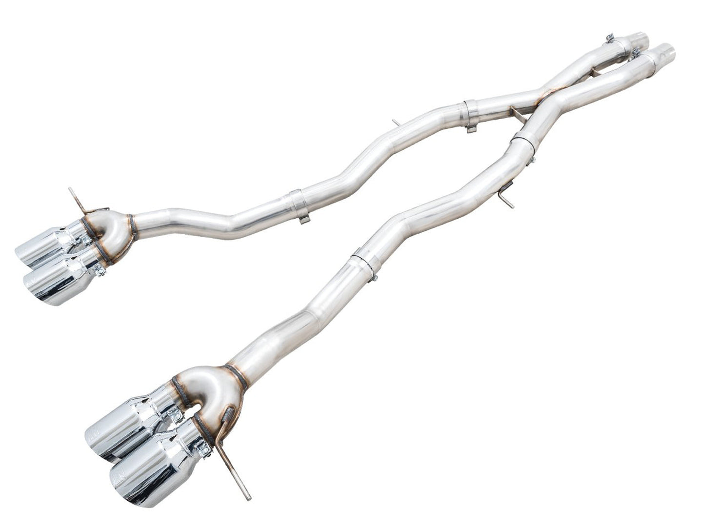 AWE Tuning Track Edition Catback Exhaust for BMW G8X M3/M4 - Chrome Silver Tips (3020-43482)