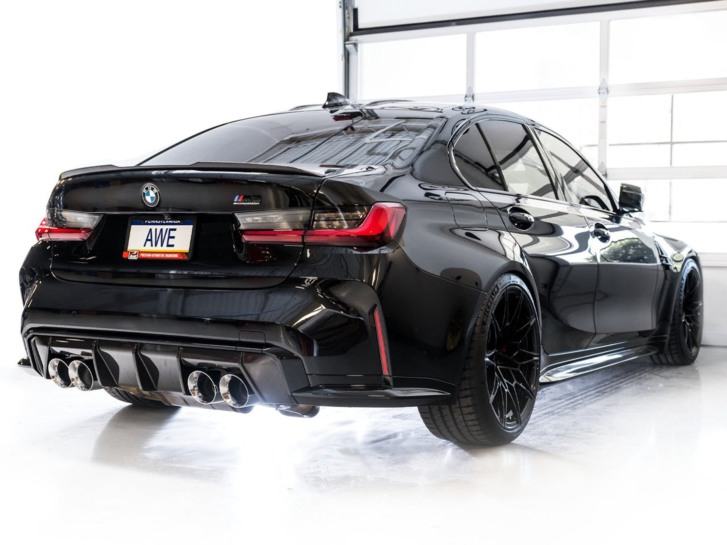 AWE Tuning Track Edition Catback Exhaust for BMW G8X M3/M4 - Chrome Silver Tips (3020-43482)