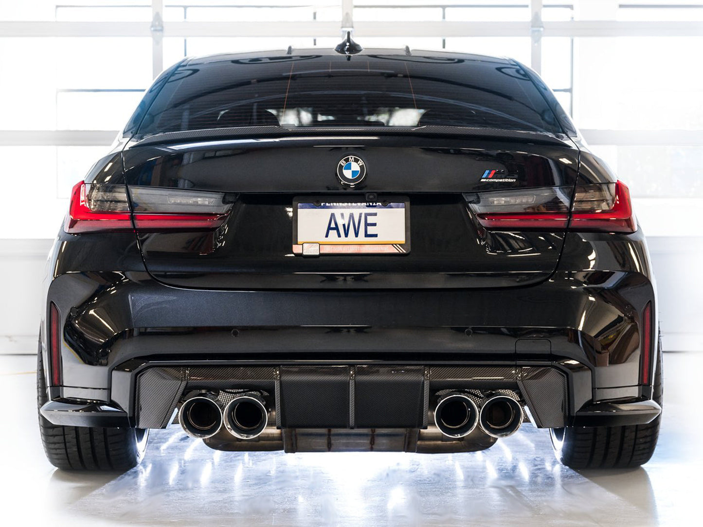 AWE Tuning Track Edition Catback Exhaust for BMW G8X M3/M4 - Chrome Silver Tips (3020-43482)