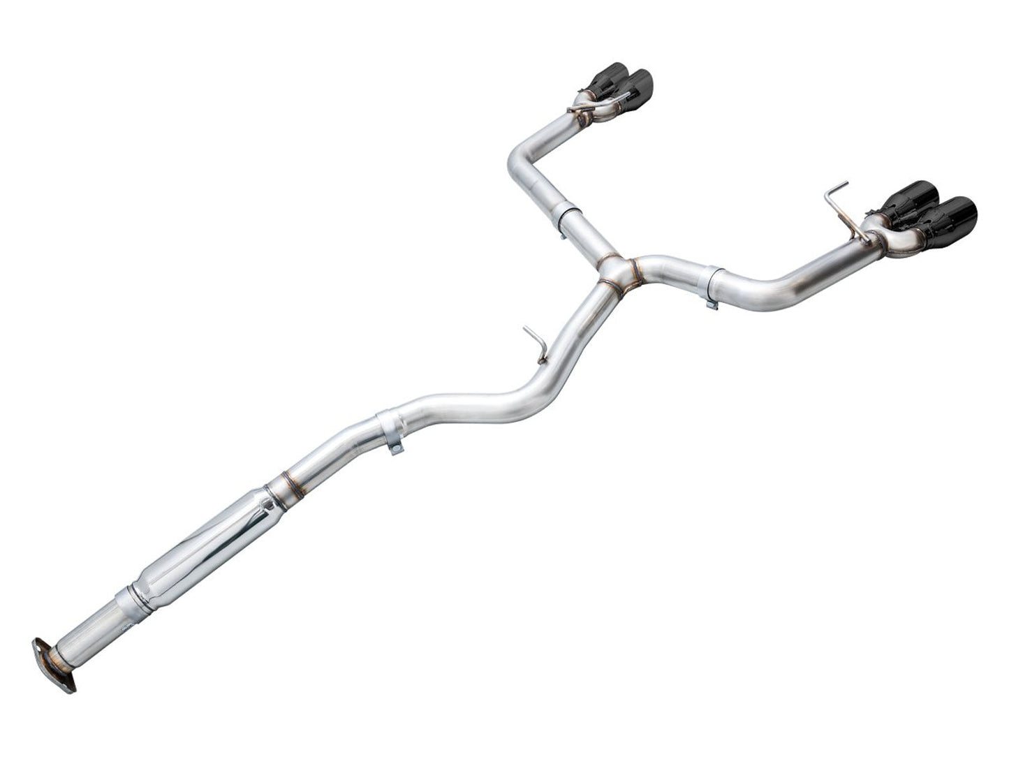 AWE Tuning Track Edition Exhaust - Diamond Black Tips for 2022+ VB Subaru WRX (3020-43979)