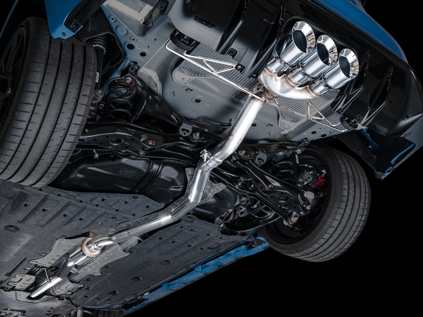 AWE Tuning Track Edition Exhaust w/ Triple Chrome Silver Tips for 2023 Honda Civic Type R FL5 (3020-52287)