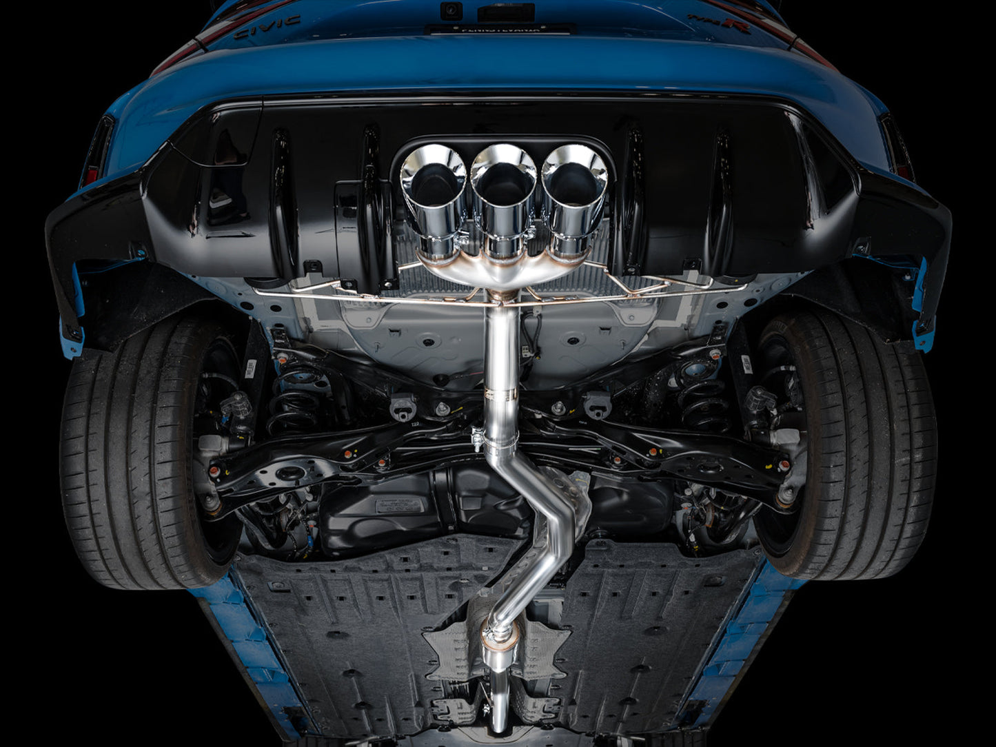 AWE Tuning Track Edition Exhaust w/ Triple Chrome Silver Tips for 2023 Honda Civic Type R FL5 (3020-52287)