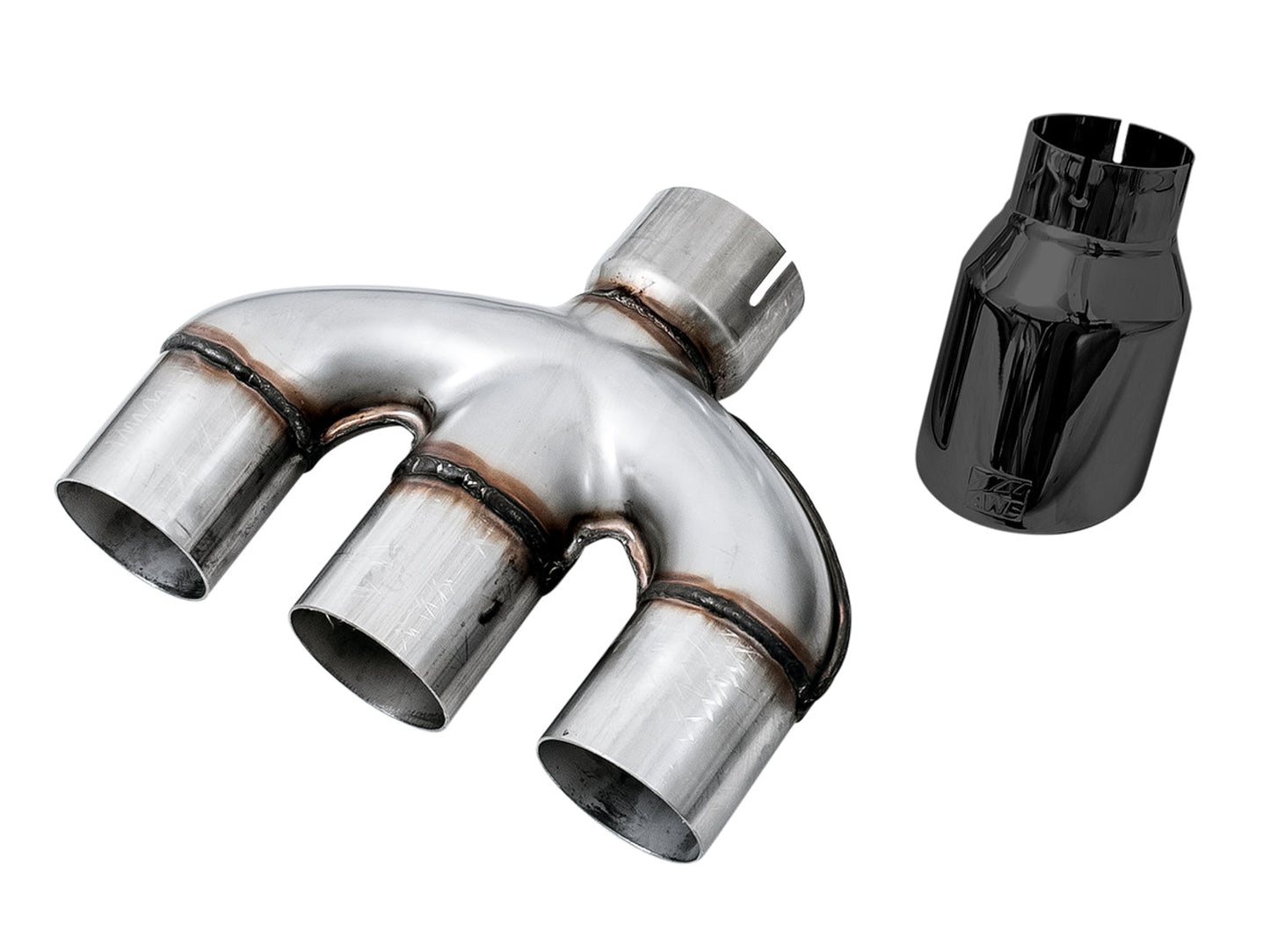 AWE Tuning Track Edition Exhaust for 10th Gen Civic Si Coupe / Sedan (includes Front Pipe) - Triple Diamond Black Tips (3020-53010)