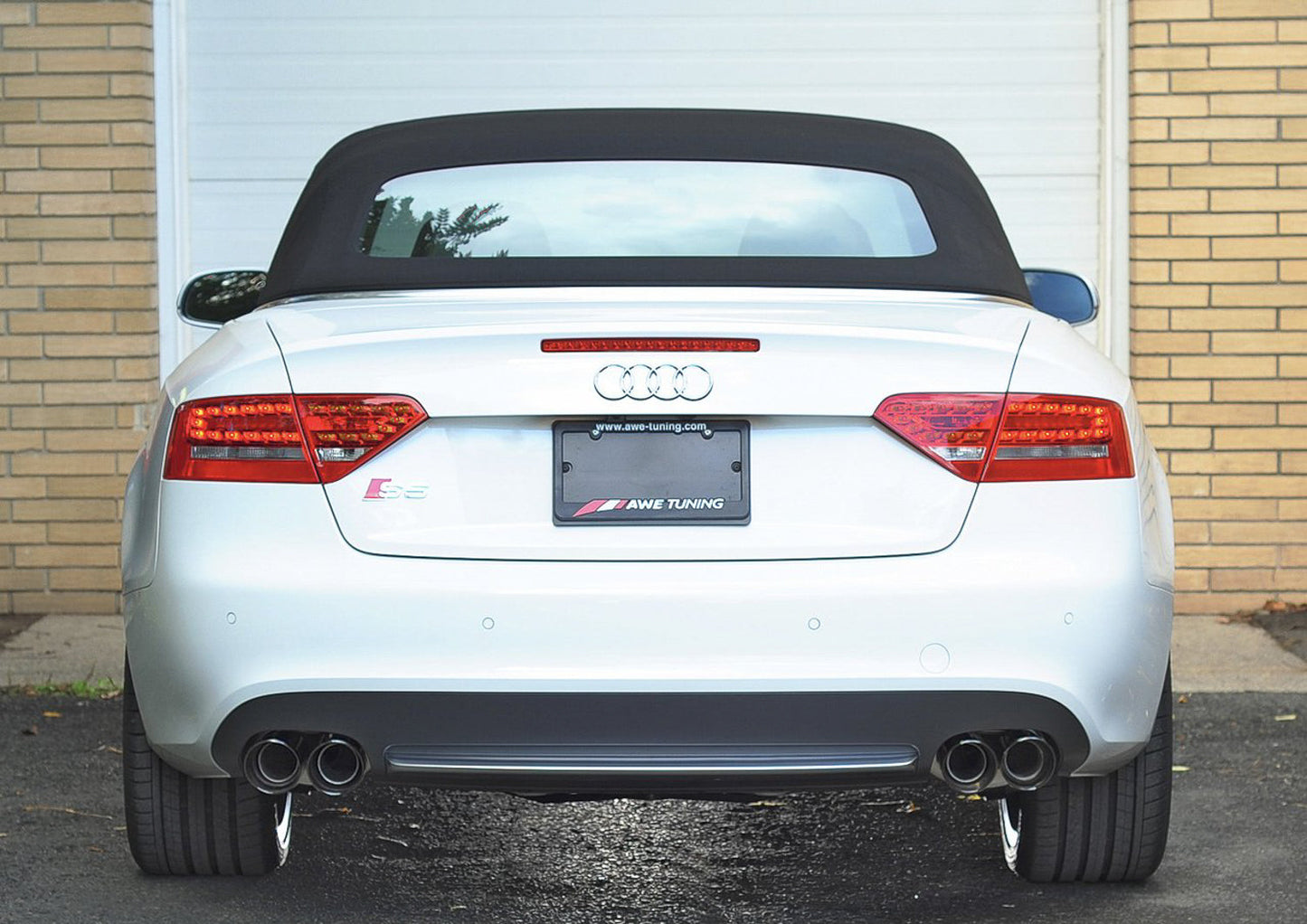 AWE Tuning Touring Edition Exhaust System for B8/8.5 S5 Cabrio (Exhaust + Resonated Downpipes) - Diamond Black Tips (3415-43012)