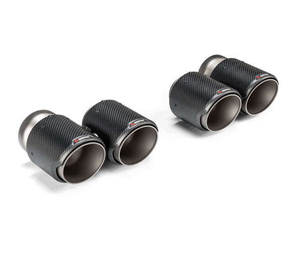 Akrapovic Classic Carbon Design Exhaust Tips - - BMW / G8X / M2 / M3 / M4