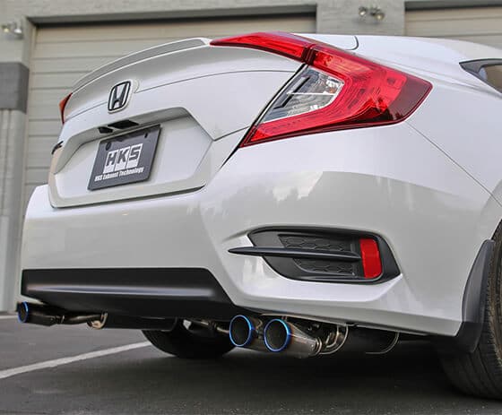 HKS Legamax Premium Exhaust - Honda Civic Sedan 16-21