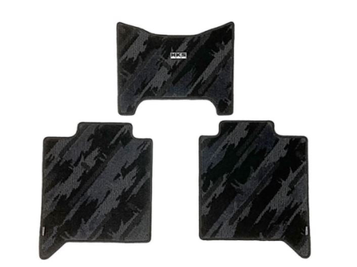 HKS Floor Mat (Monotone Oil Color - Rear 3 Piece Set) - Toyota Tundra (XK70) LHD 2022+