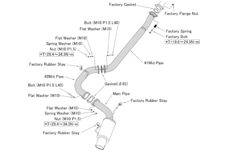 HKS Hi-Power Exhaust (Cat Back) - Subaru Impreza WRX 4 Door 11-14