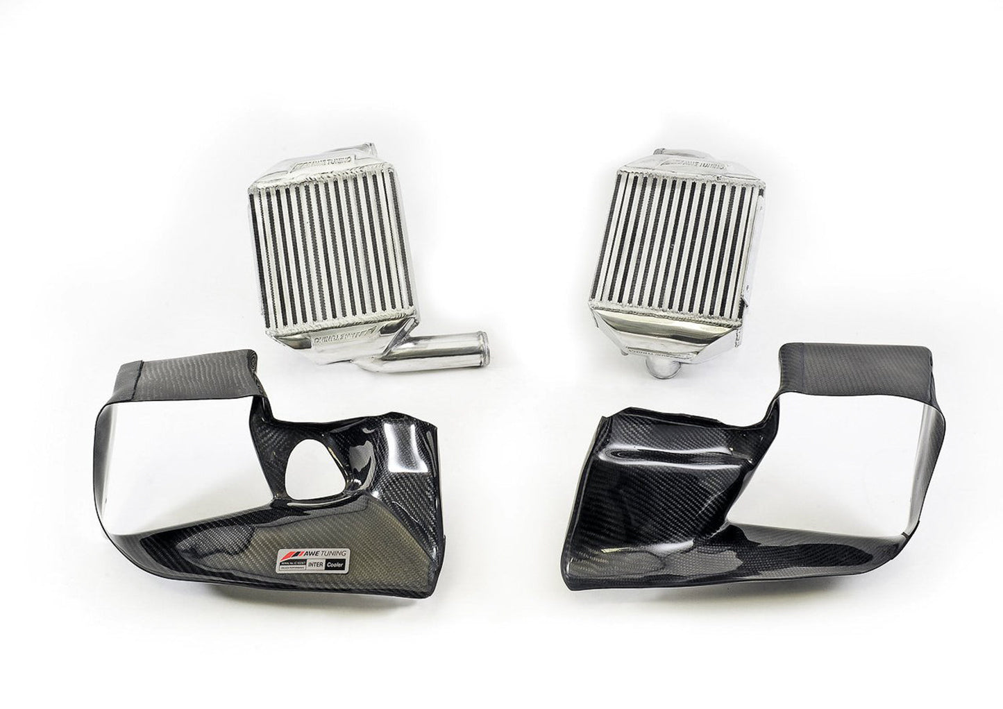 AWE Tuning Performance Intercooler Kit for Audi 2.7T - with Carbon Fiber Shrouds (4510-11040)