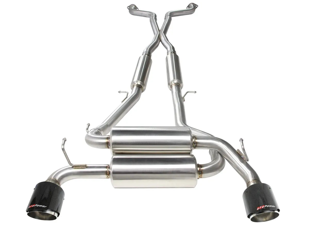 aFe Takeda 2.5" 304 Stainless Steel Cat-Back | 14-16 Infiniti Q60 Coupe 3.7L / 08-13 G37 Coupe 3.7L (49-36103)