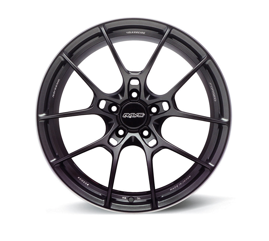 Volk Racing G025 19x9.5 +44 5x120 Matte Gunblack / Rim Edge DC (SET)