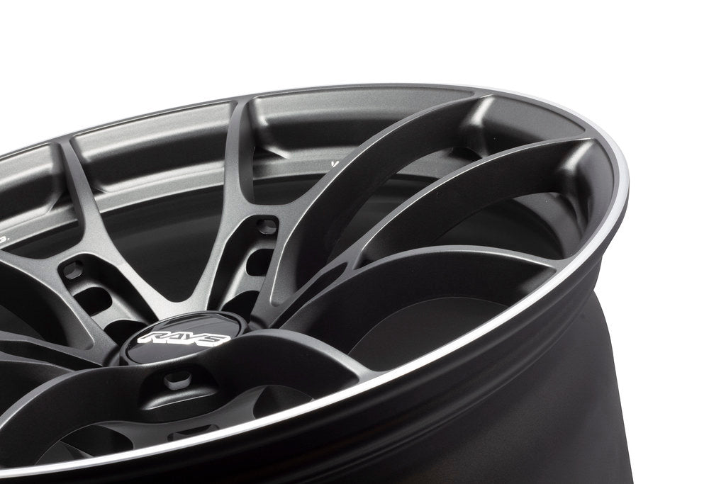 Volk Racing G025 19x9.5 +44 5x120 Matte Gunblack / Rim Edge DC (SET)