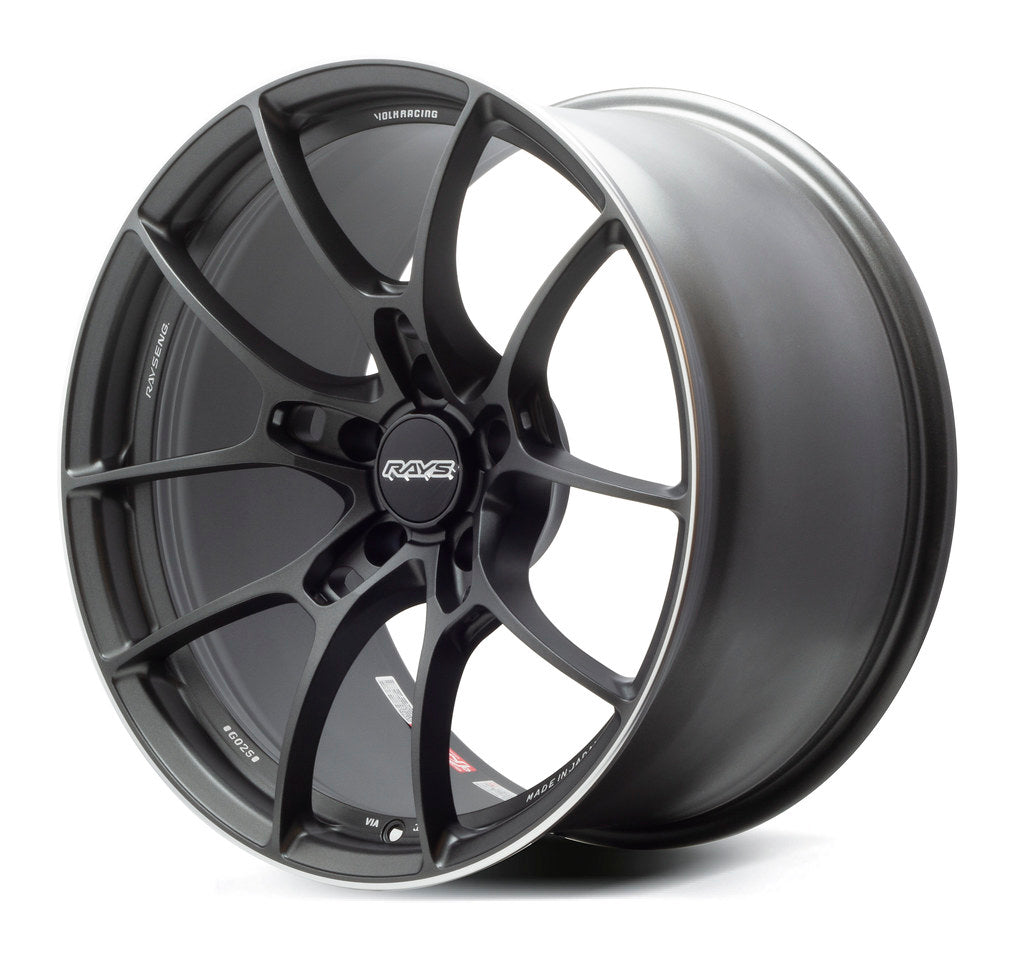 Volk Racing G025 19x9.5 +44 5x120 Matte Gunblack / Rim Edge DC (SET)